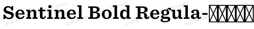 Sentinel Bold Regula字体转换